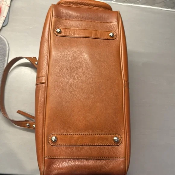 Vintage Banana Republic Leather satchel purse - Picture 8 of 14